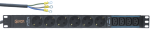 картинка Блок розеток 19" Kiper Power, 6 розеток Schuko + 4xC13, 32А, кабель питания 2м без вилки от Кипер Трэйд