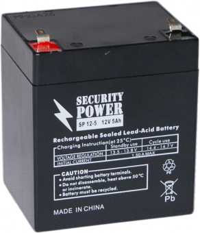 картинка Аккумуляторная батарея Security Power SP 12-5 F2 12V/5Ah от Кипер Трэйд