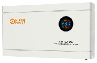картинка Стабилизатор напряжения Kiper Power Slim 3000 LCD (3000VA/1800W) от Кипер Трэйд
