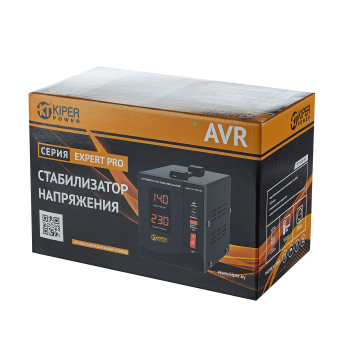 картинка Стабилизатор напряжения Kiper Power Expert Pro 1000 LCD (1000VA/600W) от Кипер Трэйд