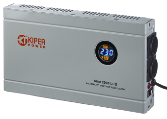 картинка Стабилизатор напряжения Kiper Power Slim 2000 LCD (2000VA/1200W) от Кипер Трэйд