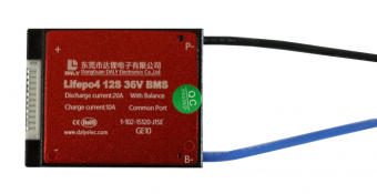 картинка Плата BMS Daly LiFePO4 12S20A 36V 20A от Кипер Трэйд
